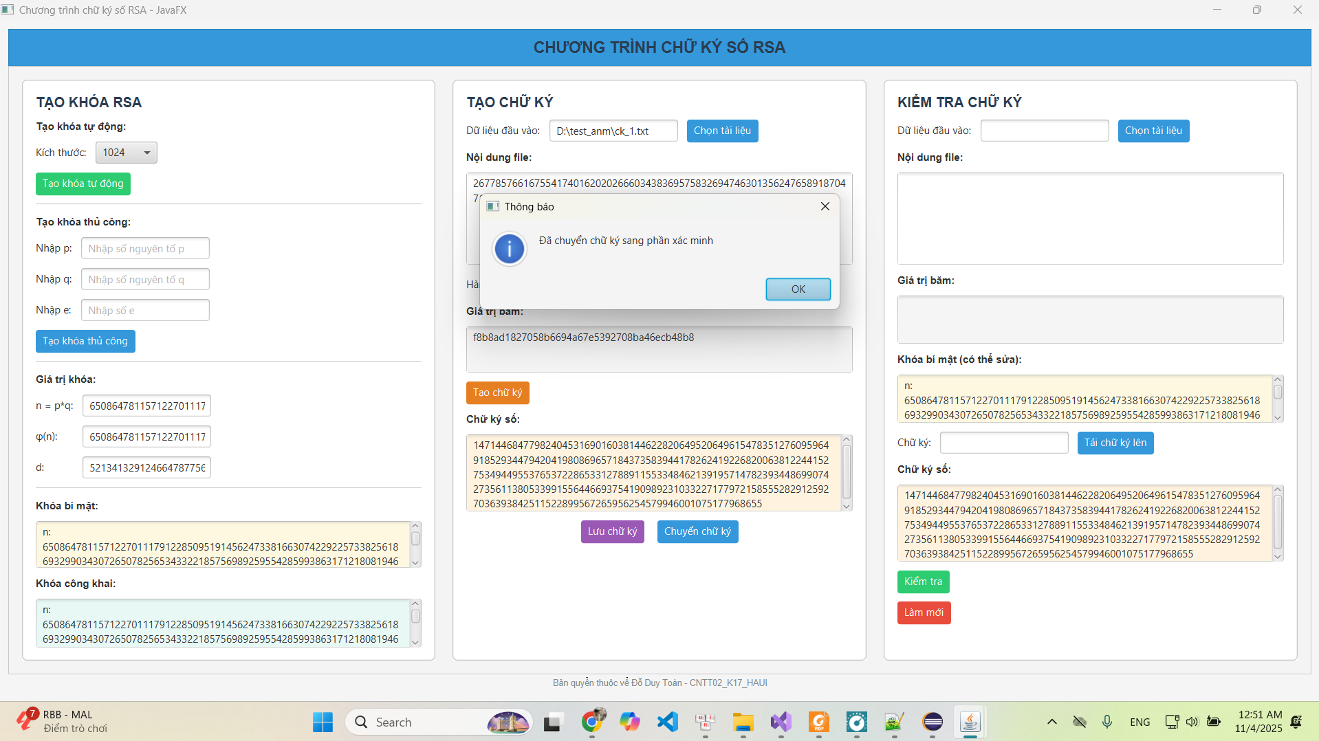 Giao diện giải mã